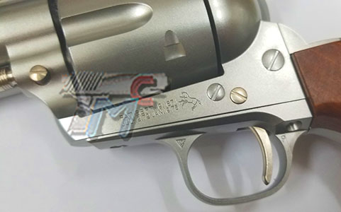 Tokyo Marui SAA.45 Civilian 4 3/4 inch Silver (Air Revolver Pro) - Click Image to Close